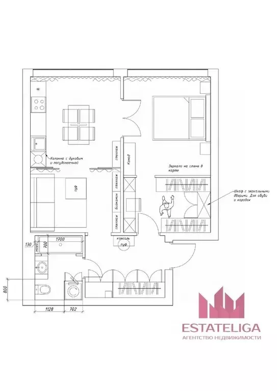 2-к кв. Москва Гжатская ул., 5к3 (53.0 м) - Фото 1