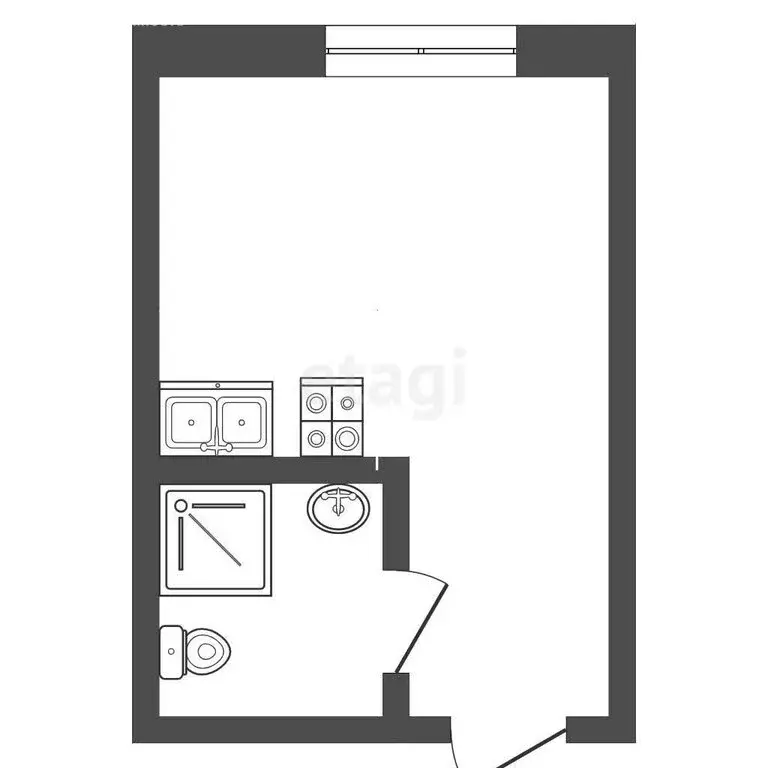 1к в -комнатной квартире (17.6 м) - Фото 1