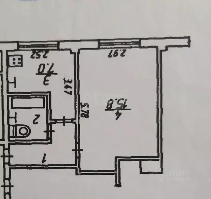 1-к кв. Калужская область, Калуга Николо-Козинская ул., 57 (30.0 м) - Фото 2