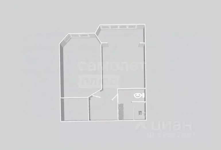 1-к кв. Оренбургская область, Оренбург Алтайская ул., 93/1 (40.4 м) - Фото 2