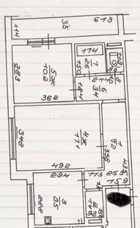 2-к кв. Калининградская область, Калининград ул. Горького, 199 (55.0 ... - Фото 2