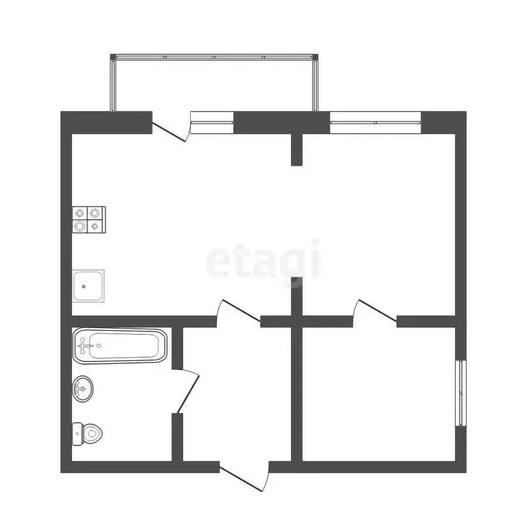 1-комнатная квартира: Ярославль, Силикатное шоссе, 17А (52.4 м) - Фото 0