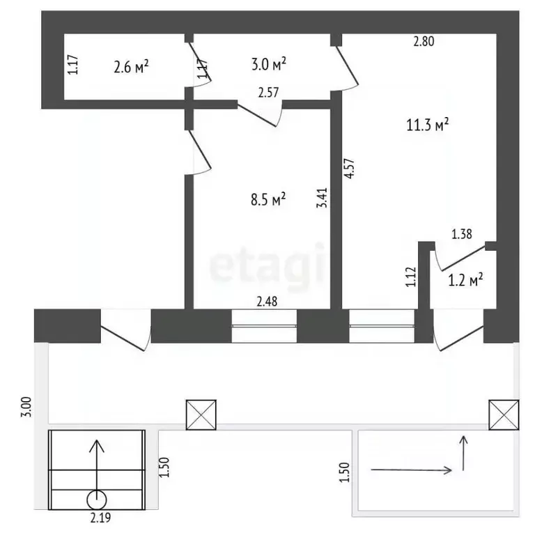 Помещение свободного назначения в Тюменская область, Тюмень Мельничная ... - Фото 2