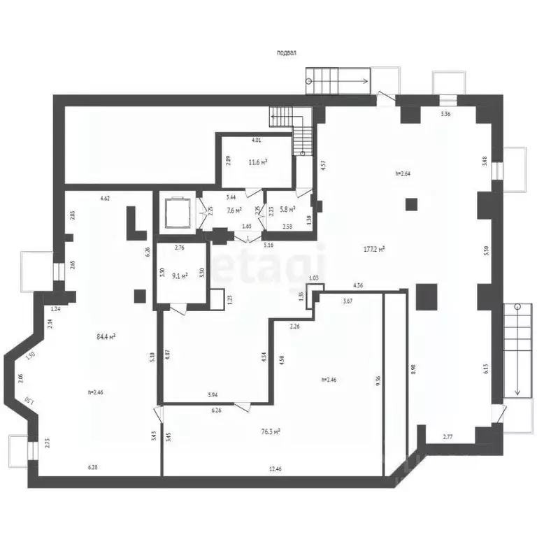 Торговая площадь в Нижегородская область, Выкса ул. Братьев Баташевых, ... - Фото 2