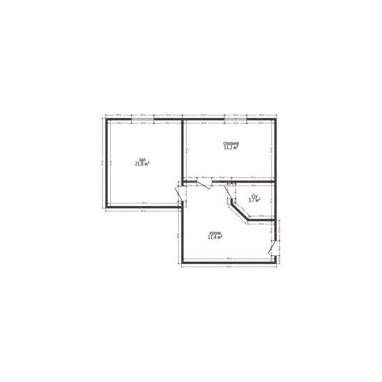 2-комнатная квартира: посёлок городского типа Семендер, улица ... - Фото 1