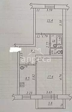 Продаётся 2-к квартира, 51.2 м - Фото 1