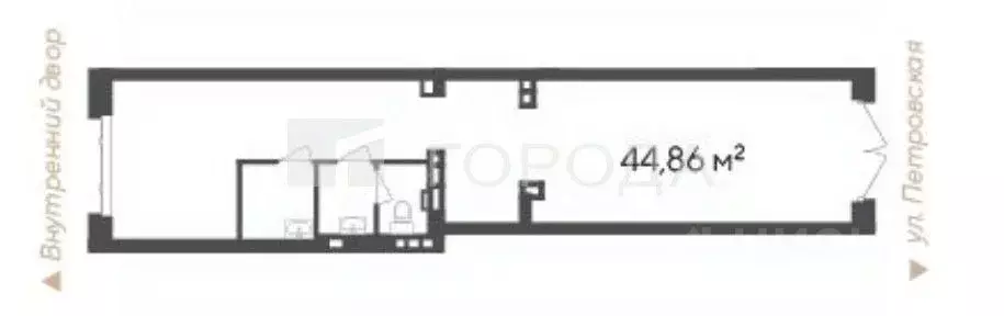 Офис в Новосибирская область, Новосибирск Кедровая ул., 79 (45 м) - Фото 2