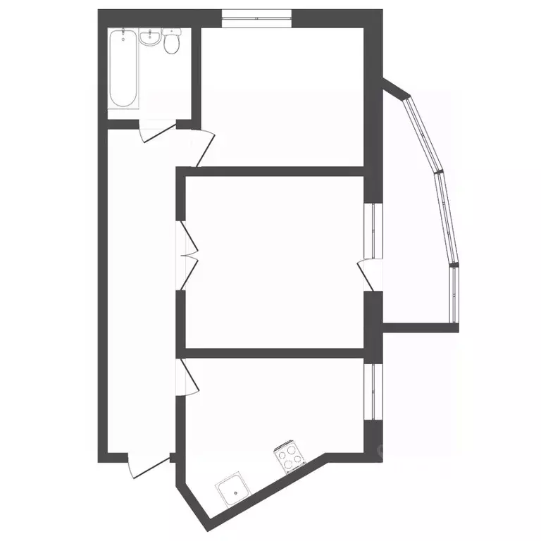 2-к кв. Пермский край, Пермь ул. Лизы Чайкиной, 33 (60.0 м) - Фото 2