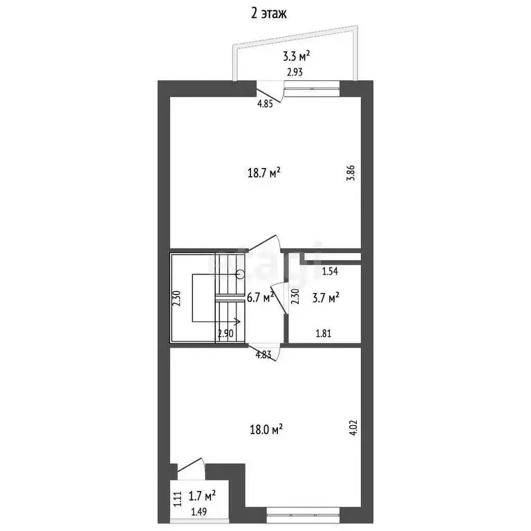 Дом в Яблоновский, улица Фрунзе, 78/4 (94.6 м) - Фото 1