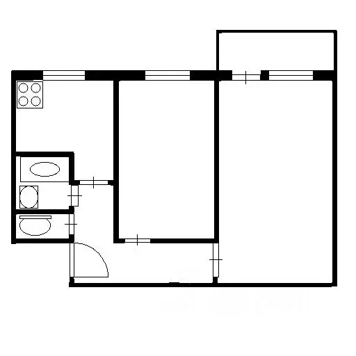 2-к кв. Новосибирская область, Новосибирск ул. Мичурина, 9 (42.0 м) - Фото 2