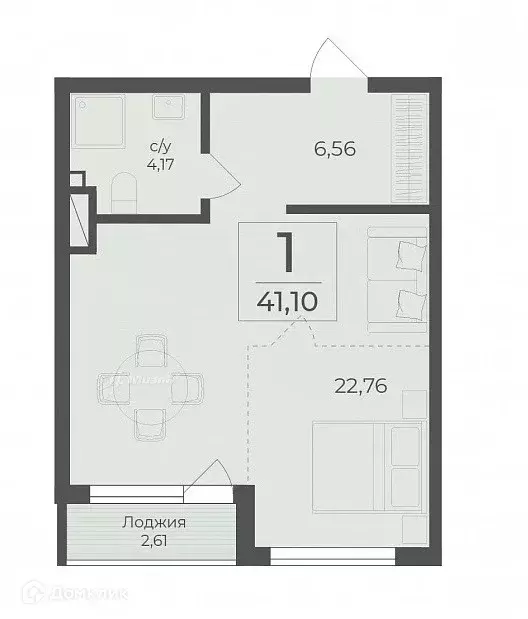Продаётся квартира-студия, 41.1 м - Фото 0