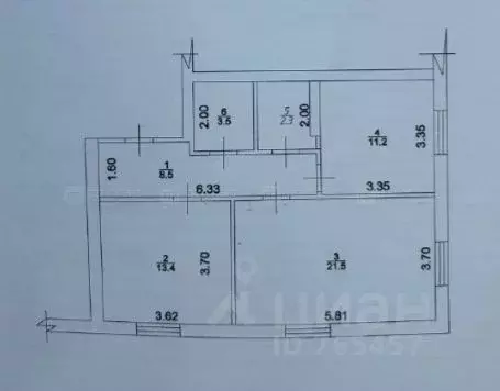 2-к кв. Татарстан, Пестречинский район, Богородское с/пос, д. Куюки, ... - Фото 2
