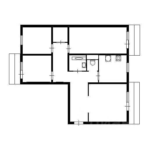 4-к кв. Красноярский край, Красноярск просп. 60 лет Образования СССР, ... - Фото 2