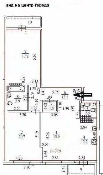 2-к кв. Свердловская область, Екатеринбург ул. Героев России, 35 (96.0 ... - Фото 1