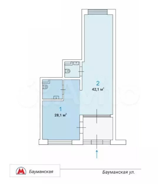 Продажа свободного торгового помещения - 78,7 м - Фото 0