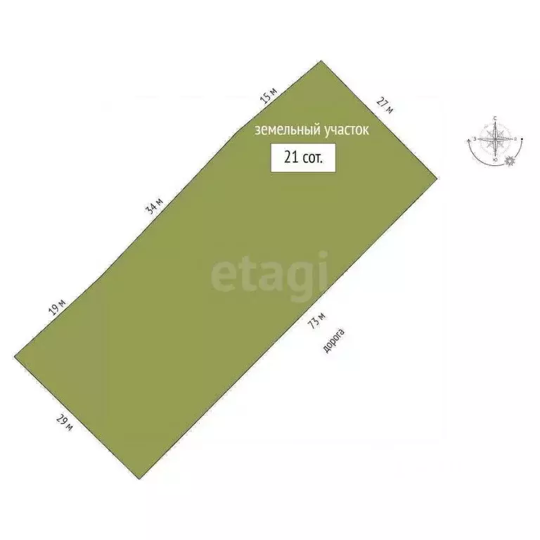 Участок в Вологодская область, д. Кулемесово 8 (21.0 сот.) - Фото 2