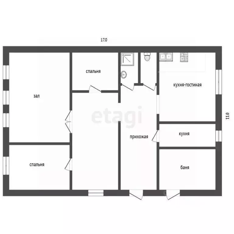 Дом в Тюменская область, Тюменский муниципальный округ, пос. ... - Фото 1