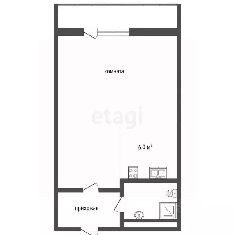 Студия Краснодарский край, Анапа Владимирская ул., 154к4 (30.0 м) - Фото 2