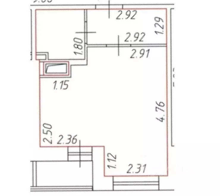 Квартира, студия, 24.7 м - Фото 1