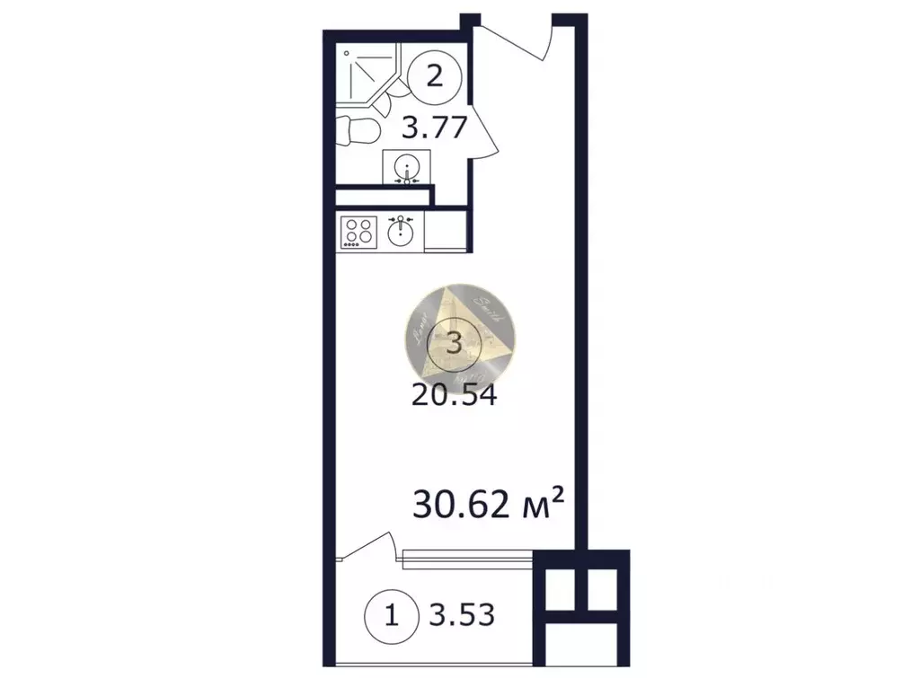 Студия Крым, Феодосия муниципальный округ, Коктебель пгт ул. ... - Фото 2