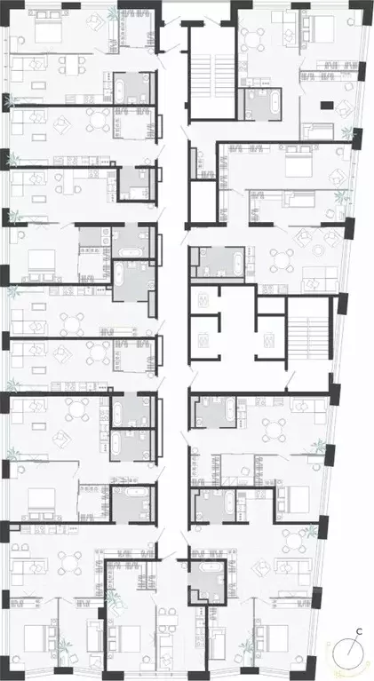 Студия Приморский край, Владивосток ул. Нейбута (54.68 м) - Фото 1