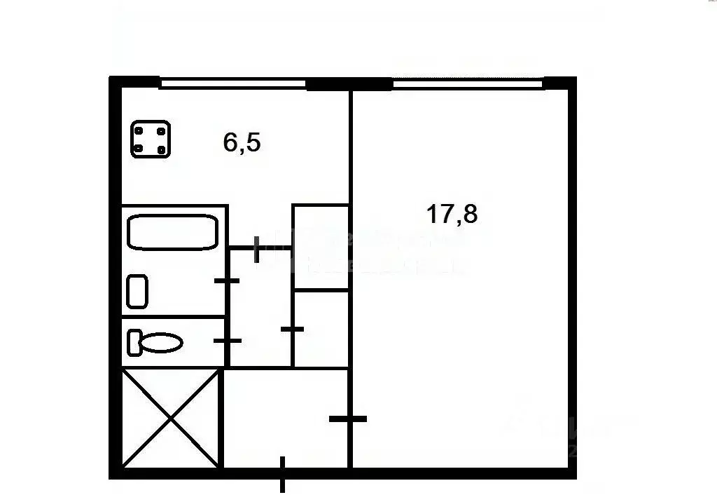 1-к кв. Ленинградская область, Сертолово Всеволожский район, ул. ... - Фото 2