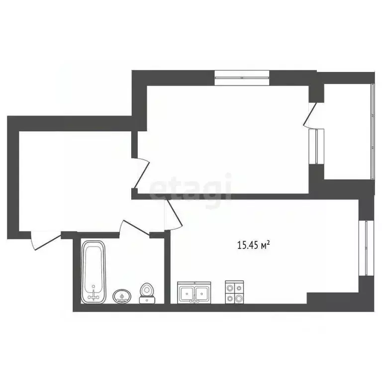 1-к кв. Костромская область, Кострома проезд 1-й Кинешемский, 18 ... - Фото 1
