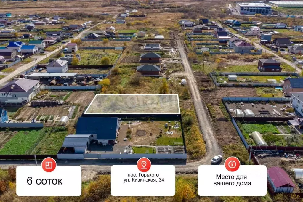 Участок в Хабаровский край, Хабаровск ул. Кизинская (6.0 сот.) - Фото 1