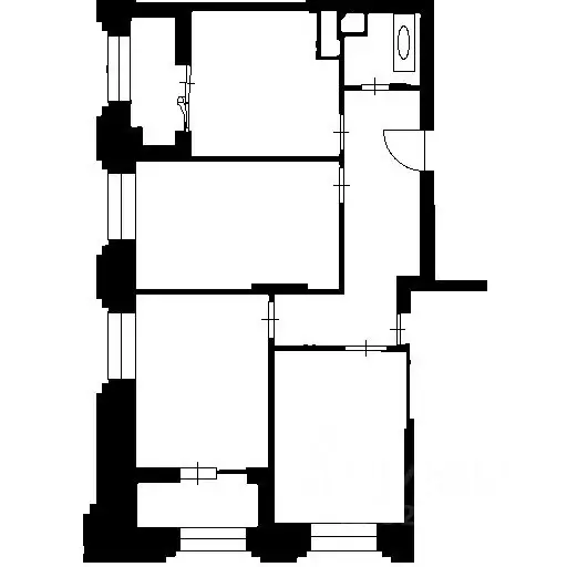 3-к кв. Москва ул. Берзарина, 28Ак1 (90.0 м) - Фото 2