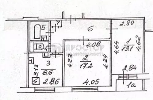 2-к кв. Москва ул. Маршала Катукова, 22к1 (52.3 м) - Фото 2