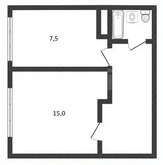1-к кв. Тверская область, Тверь пос. Литвинки, 4 (32.0 м) - Фото 2