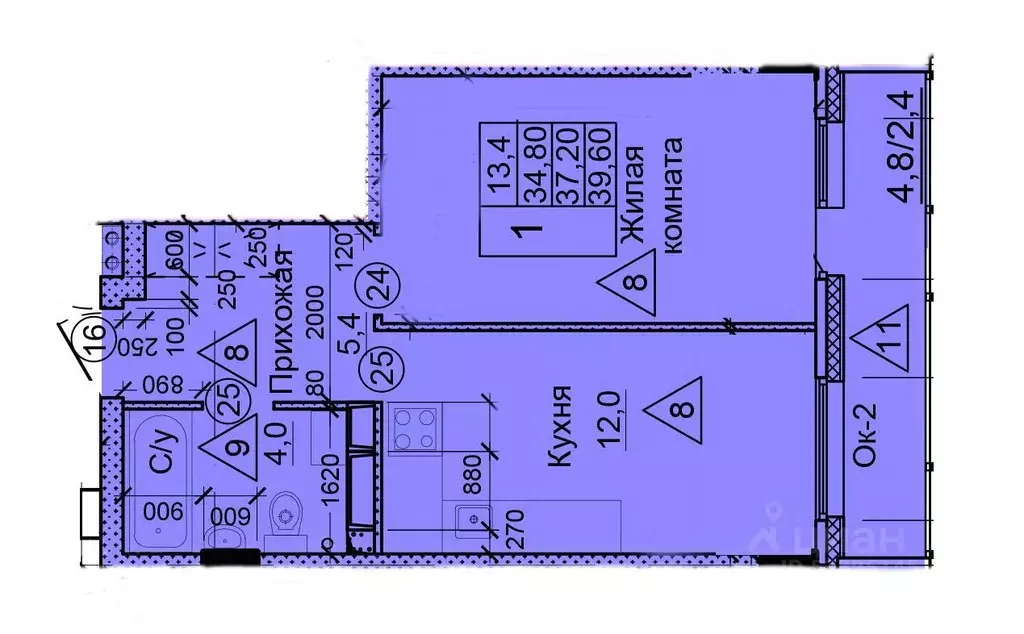 1-к кв. Московская область, Солнечногорск городской округ, Голубое пгт ... - Фото 1