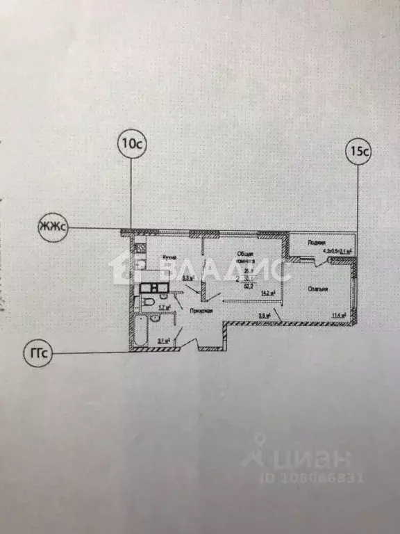 2-к кв. Московская область, Мытищи просп. Астрахова, 7 (52.0 м) - Фото 2