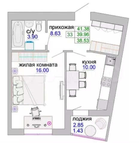 1-к. квартира, 80 м, 9/9 эт. - Фото 1