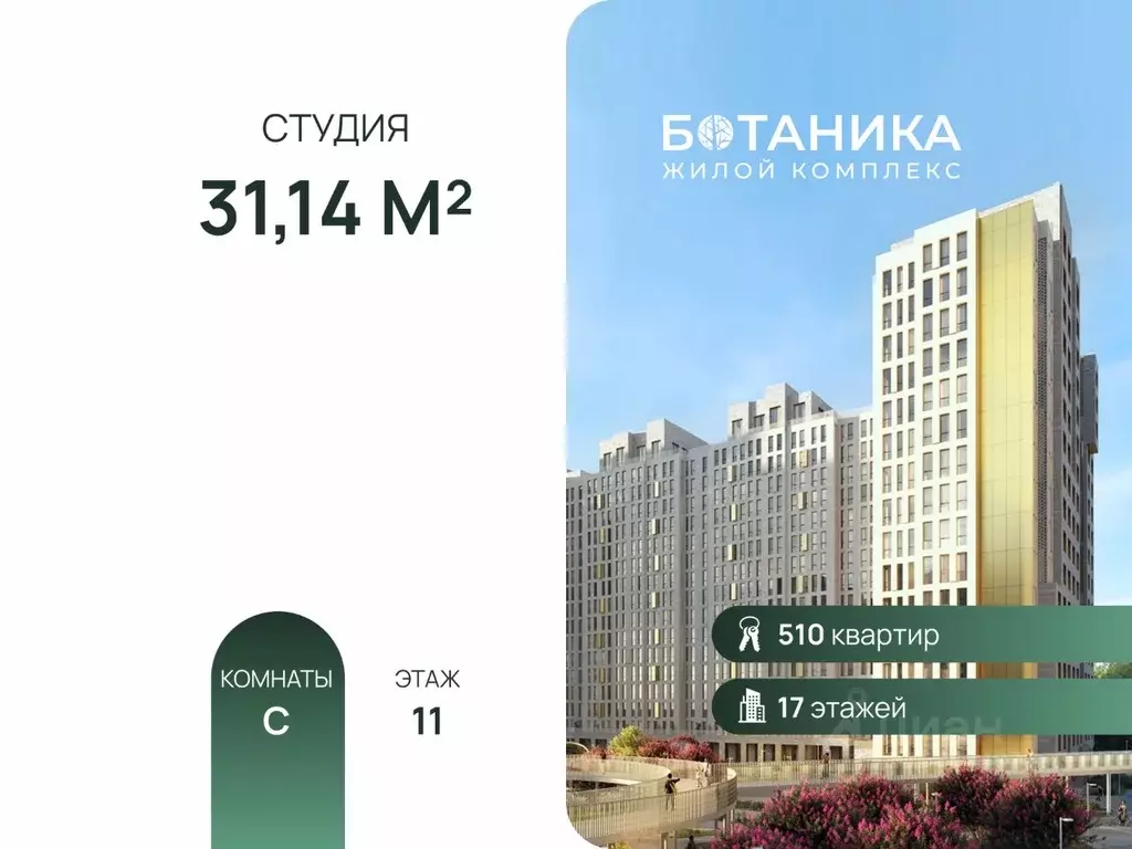 Студия Дагестан, Каспийск просп. Акулиничева (31.14 м) - Фото 1
