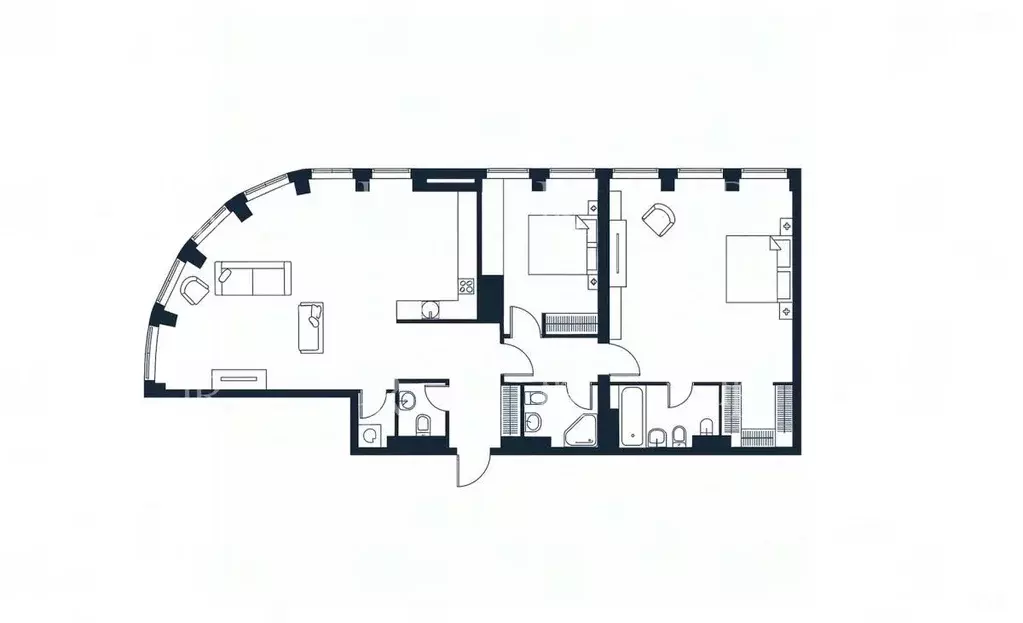 3-к кв. Москва Дружинниковская ул., 15А (123.0 м) - Фото 2