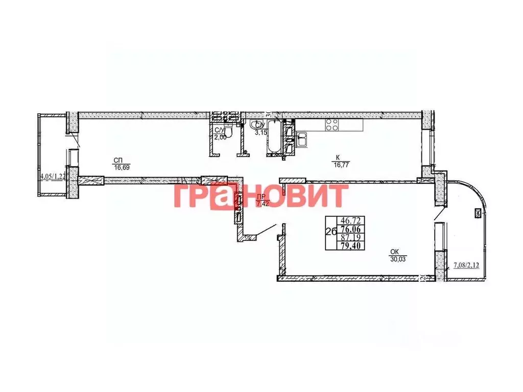 2-к кв. Новосибирская область, Новосибирск ул. Дуси Ковальчук, 238 ... - Фото 1