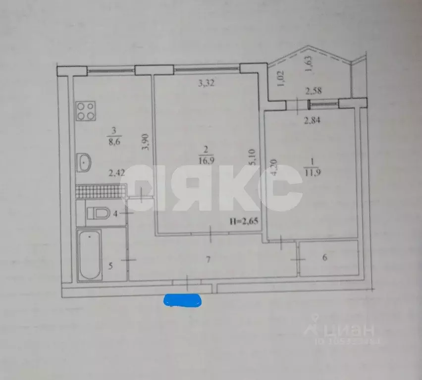 2-к кв. Волгоградская область, Волгоград ул. 39-й Гвардейской Дивизии, ... - Фото 2
