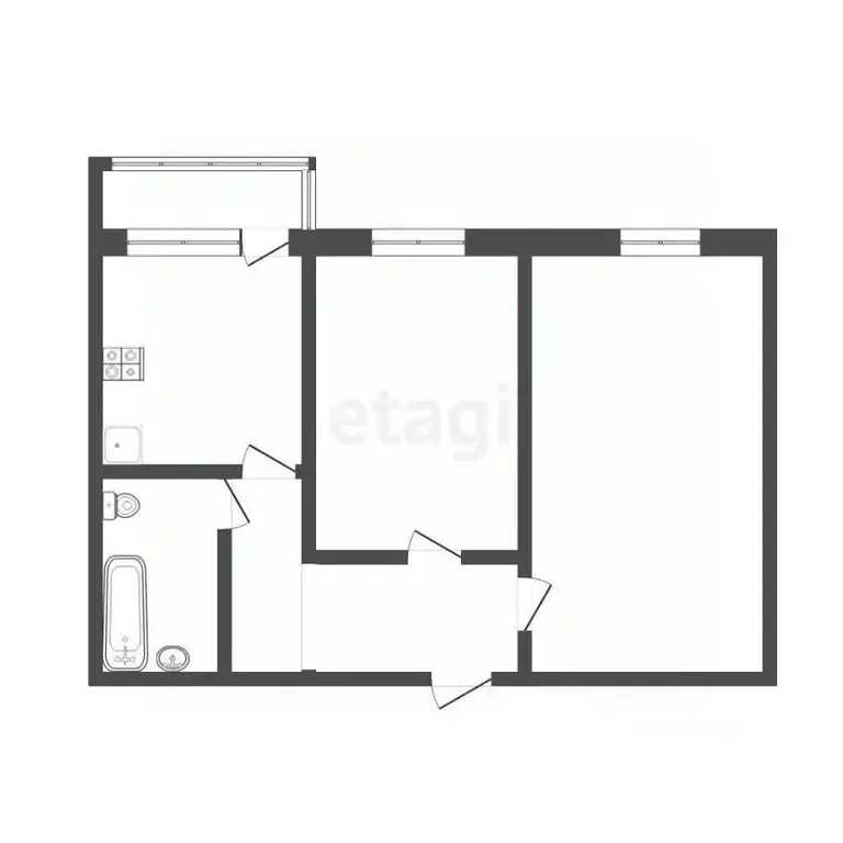 2-к кв. Мордовия, Саранск Мордовская ул., 35к194 (60.0 м) - Фото 2