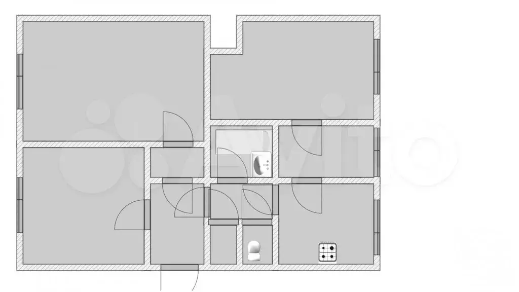 3-к. квартира, 81 м, 1/4 эт. - Фото 0