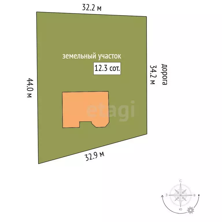 Участок в Чегем, улица имени Х.П. Ворокова (12 м) - Фото 1