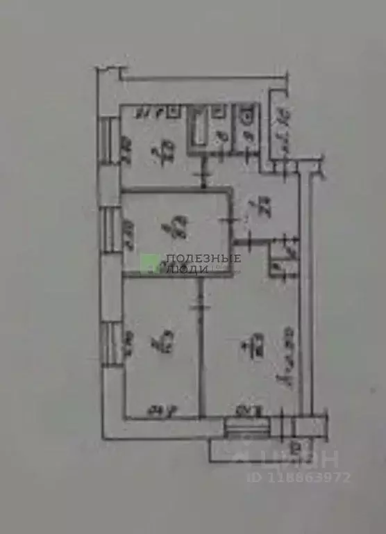 3-к кв. Красноярский край, Красноярск ул. Попова, 4 (52.1 м) - Фото 2