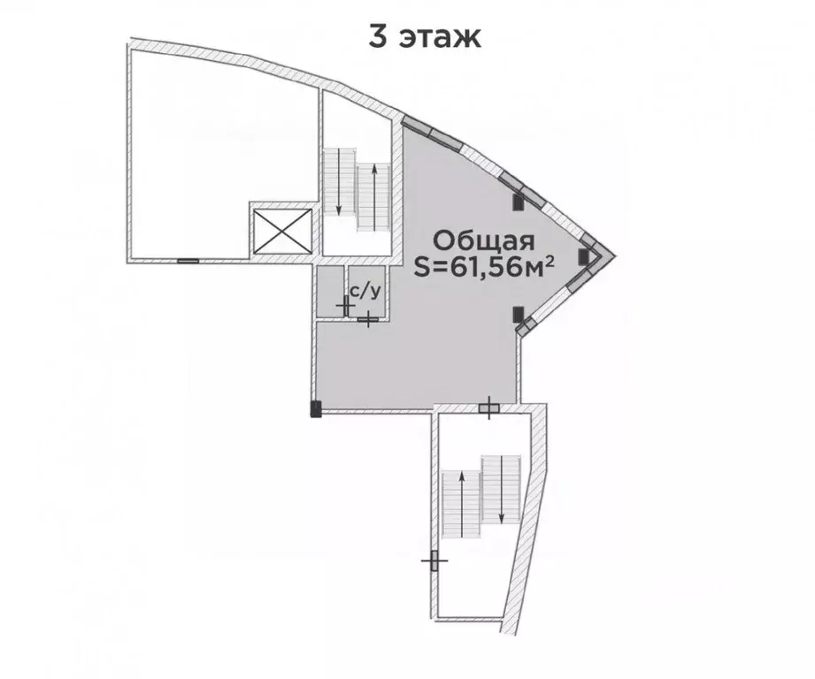 Офис в Тюменская область, Тюмень Профсоюзная ул., 56 (62 м) - Фото 0