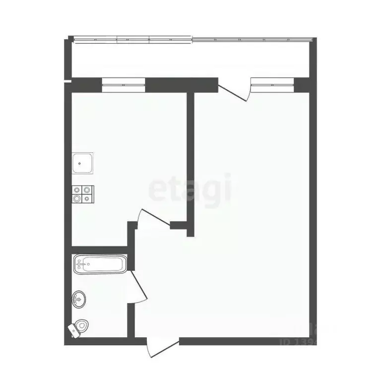 1-к кв. Бурятия, Улан-Удэ 140А мкр, 17 (31.5 м) - Фото 1