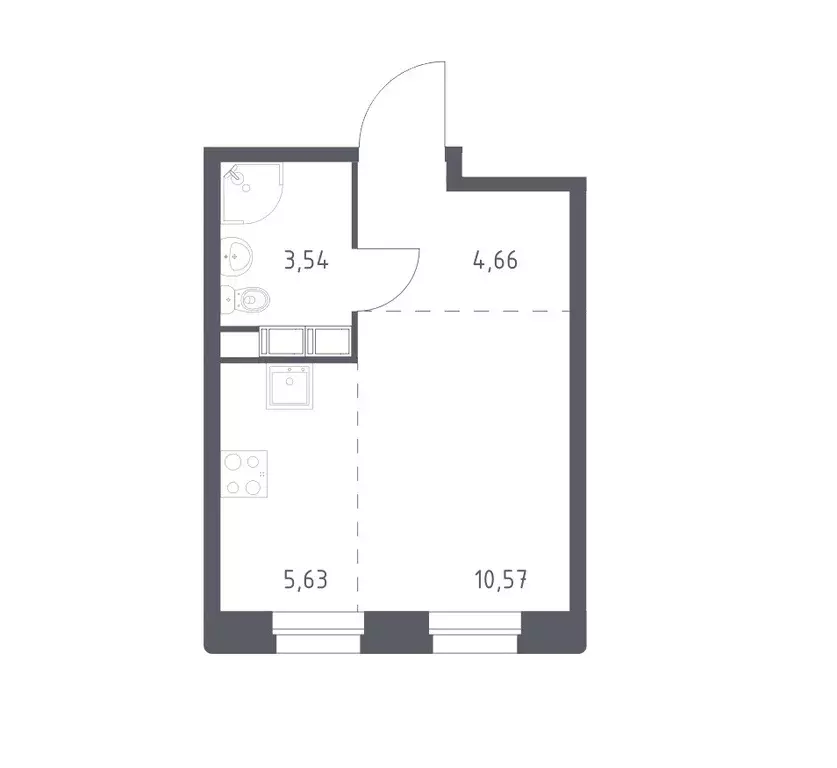 Продаётся квартира-студия, 24.4 м - Фото 0