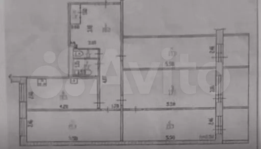 4-к. квартира, 88 м, 3/9 эт. - Фото 0