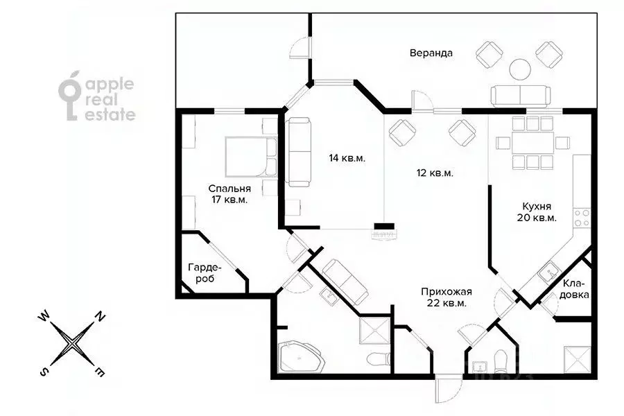 2-к кв. Москва ул. Короленко, 8 (108.0 м) - Фото 2
