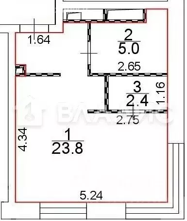 Квартира-студия: Москва, Ботаническая улица, 29к1 (31.2 м) - Фото 1