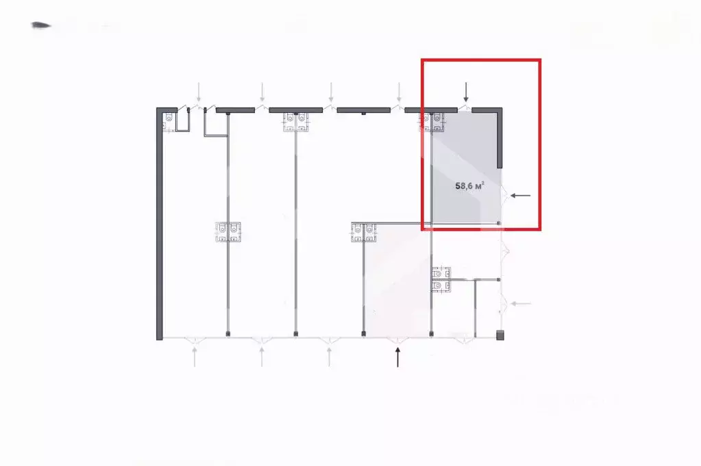 Помещение свободного назначения в Москва Тушинская ул., 24С15 (59 м) - Фото 2