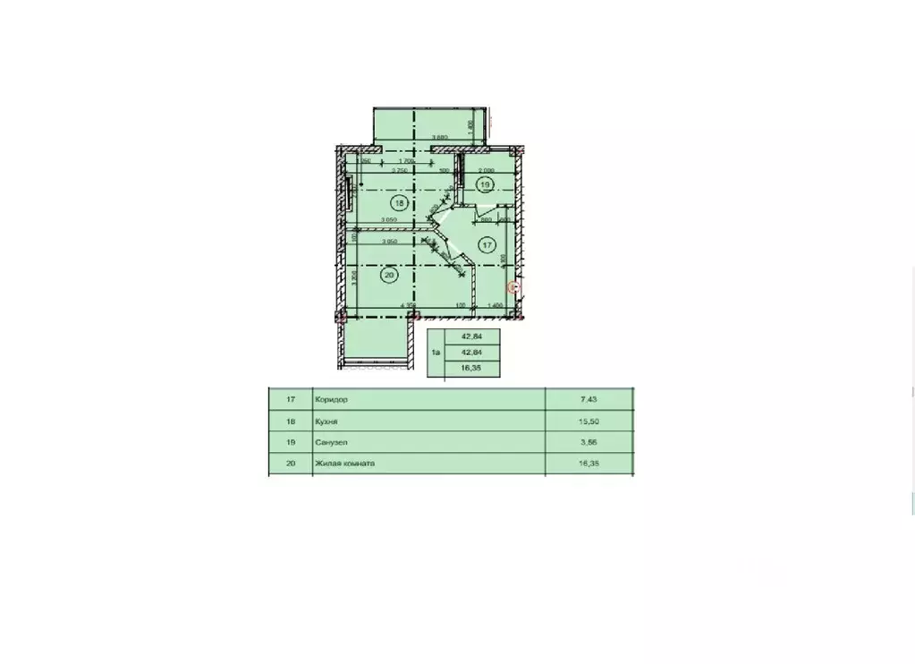 1-к кв. Крым, Керчь ул. Блюхера, 11 (42.84 м) - Фото 1